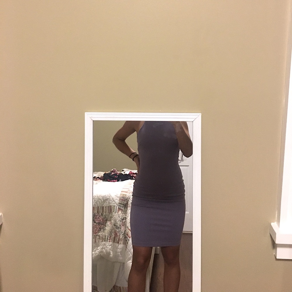 Lavander body-con dress